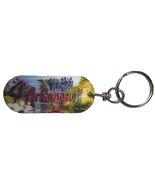 Arkansas the Natural State Oval Double Sided 3D Key Chain - $7.99