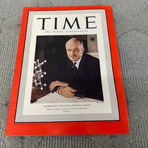 Time The Weekly News Magazine William Lawrence Bragg Vol XXXII No 14 Oct 3 1938 - £51.93 GBP