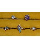 Jewelry-SKU#77-Rings-5 Rings; 3 Adjustable, 2 Size 7 - $18.00