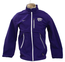 Nike Men&#39;s S  Kansas State Therma Fit Zip Front Bonded Collegiate Purple Jacket - £74.03 GBP