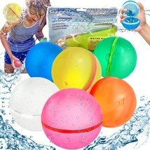 Reusable Water Balloons Water Bombs Splash Ball Quick Fill Self Sealing Refillab - £33.87 GBP