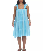 Swim Cover Up Off Shoulder Dress Turquoise Plus Size 1X RAVIYA $54 - NWT - £7.18 GBP