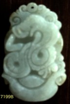 Natural Untreated Jade Tablet/Pendant (7199B) - $17.20