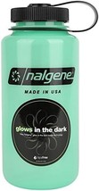 Green 32 Oz. Nalgene Tritan Wide Mouth Glow Water Bottle. - £24.50 GBP