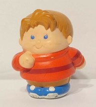 Little Tikes Little People Chunky People Chad Vintage Figure Boy Red Sweater - $3.99