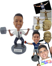 Personalized Bobblehead Lawyer Lifting Weights - Careers &amp; Professionals Lawyers - £82.33 GBP