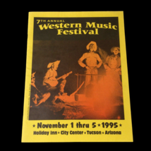 Signed x6 Vtg 7th Annual Western Music Festival 1995 Tucson Arizona Program 919A - £42.12 GBP