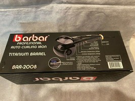 Barbar Professional Auto Curling Iron Titanium Barrel NEW - $9.89