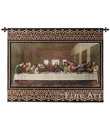 53x40 LAST SUPPER Jesus Christ Religious Tapestry Wall Hanging  - £131.80 GBP