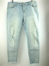 Seven7 Jeans Size 13 Distressed Light Blue - £18.54 GBP
