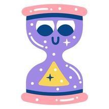Cute Hourglass for Kid Vinyl Decal Sticker UV &amp; Water Proof Gift Laptop ... - $5.87