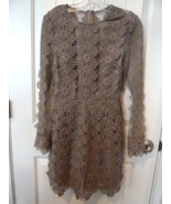 ASOS Design Lace Long Sleeve short Dress 24&quot; waist 19&quot; skirt length PRET... - $40.81 CAD