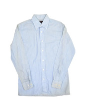 Yves Saint Laurent Dress Shirt Mens 15 Blue Lightweight Chambray Button ... - £16.46 GBP