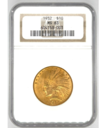 1932 G$10 Indian Head Gold Eagle Graded by NGC as MS63 Old Holder - $49,050.34 MXN