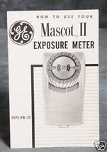 GE Mascot II Exposure Meter Manual - $3.00