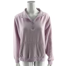 PINK Victorias Secret Womens Sweatshirt Top XXL Light Pink Quarter Zip P... - €28,85 EUR