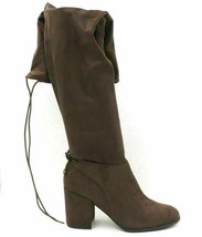 River Island Women Over the Knee Sock Boots Possom Size US 10 Brown Faux Suede - £14.09 GBP