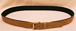 Men&#39;s Belt World Wide Sportsman Largemouth Bas Embroidery Size 42 Leather/Canvas - £23.54 GBP