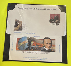 Montgomery Blair, Postmaster General Airmail Envelope: 39c In Protective... - £5.48 GBP