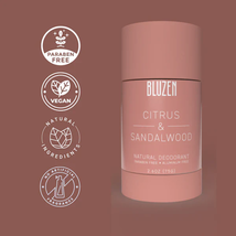 Bluzen Deodorant Citrus & Sandalwood - Aluminum Free, 2.6 fl oz image 3