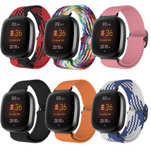Braided Solo Loop Band Strap For Fitbit Versa 3  Fitbit Sense - £5.43 GBP+