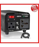 Compact 500W Voltage Converter Transformer - 300W Continuous for Global ... - $73.49 CAD