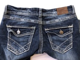 BKE Jeans Mens Size 28R Sabrina Bootleg Light Wash Buckle Denim - £19.61 GBP