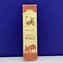 Teacher award sticker Wright Way vintage seal 1930 ephemera music trumpe... - £15.39 GBP
