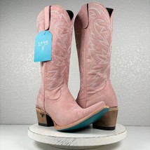 NEW Lane SMOKESHOW Pink Cowboy Boots 10.5 Leather Western Wear Snip Toe ... - £174.44 GBP