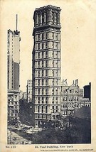 Vintage Udb Postcard St Paul Building New York Ny - £6.16 GBP
