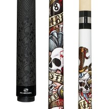 Players D-LH Tattoo Live Hard Design Pool/Billiards Cue Stick Free Shipping! - £155.20 GBP