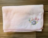 Vintage Circo Pink Butterfly Flowers Fleece Baby Blanket - $42.74