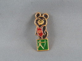 Moscow 1980 Olympic Pin - Archery Misha on Top - Stamped Pin - £11.77 GBP