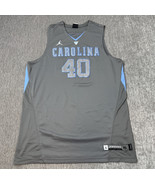 North Carolina Tar Heels Basketball Jersey Nike Jordan Mens XL Gray #40 ... - $64.34