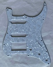 Guitar Pickguard For Fender Standard Strat HSS Stratocaster 4 Ply White Pearl - £11.77 GBP