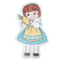 Anime Girl Blue Dress Hug Lemon Cute Chibi Kawaii Sticker - £1.76 GBP