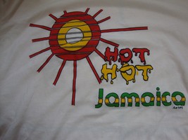 Vintage Hot Hot Jamaica Tourist Souvenir Pink Soft T Shirt Size M - $17.81