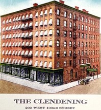 The Clendening Hotel Postcard New York City Broadway Subway c1940-60s PC... - $19.99