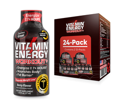 Vitamin Energy® Workout+ Berry &#39;Clinically Proven&#39; Energy Shots (24pk) - $49.95
