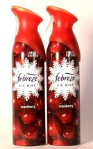 2 Count Febreze 10.14 Oz Air Mist Limited Edition Cranberry - £15.67 GBP