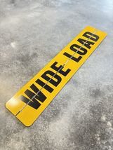 VULCAN 12&quot; X 60” Hinged Aluminum Wide Load Sign Banner Semi Truck Trailer - $210.81 CAD