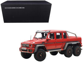 Mercedes G63 AMG 6X6 Red 1/18 Model Car By Autoart Detailed Interior Rubber - $471.25 CAD