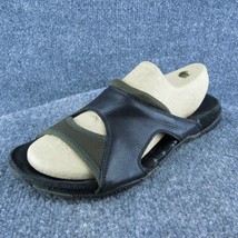 Merrell Pesaro Women Slide Sandal Shoes Black Leather Size 9 Medium - £19.72 GBP