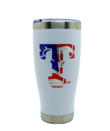 Texas Rangers MLB 20 oz American Flag Logo Stainless Steel Hot Cold Tumbler - $507.07 MXN