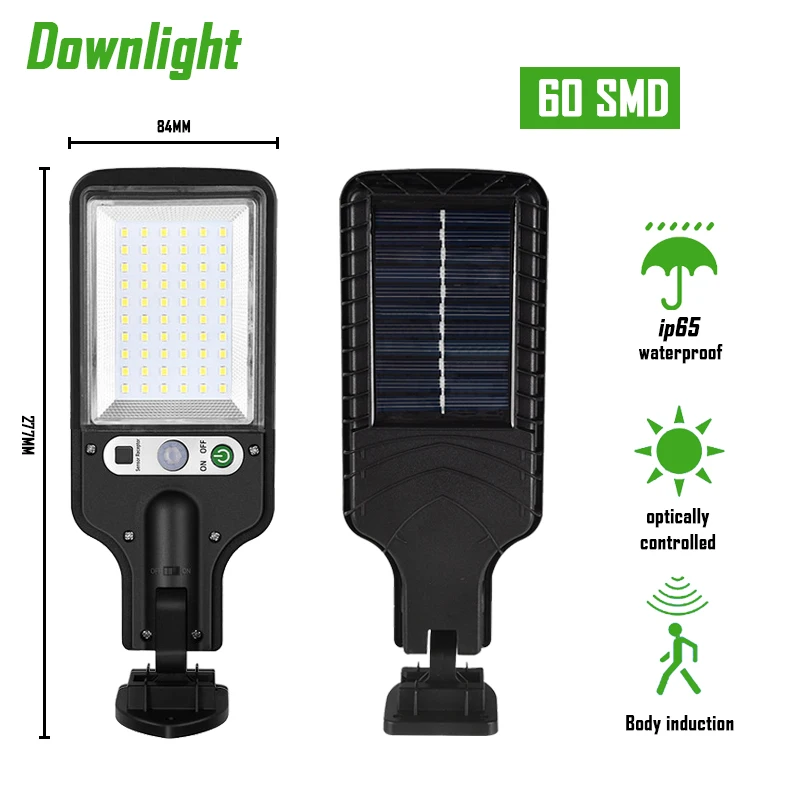 Downlight Solar Led Light Outdoor Wall Lamp Waterproof 3 Modes PIR Motion Sensor - £50.80 GBP