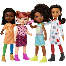 Karma’s World The Go Girls 4-Pack, Dolls with Outfits &amp; Microphone Accessory - £31.64 GBP