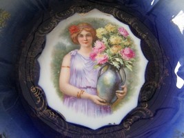 Moschendorf Royal Bavarian Germany Portrait Antique Bowl Gold Multicolor - £98.79 GBP