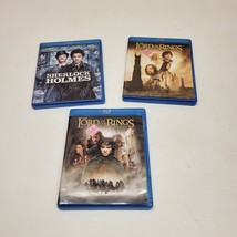 3  BLU-RAY DISC ~Sherlock Holmes, The Lord of the Rings ~ The Two Towers &amp; Fello - £6.25 GBP