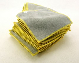 Microfiber Screen Cleaning Cloths, Tech Pack of 50, 11&quot;x11&quot;, Yellow/Gray... - £23.46 GBP