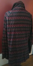 Ladies Woolrich Wine and Multi Colored Snap Up Cotton Blouse Size Large - $14.70